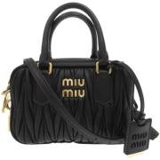 Pre-owned Leather handbags Miu Miu Pre-owned , Black , Dames