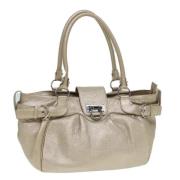 Pre-owned Leather shoulder-bags Salvatore Ferragamo Pre-owned , Gray ,...