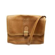 Pre-owned Leather shoulder-bags Loewe Pre-owned , Brown , Dames