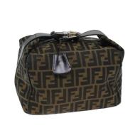 Pre-owned Canvas fendi-bags Fendi Vintage , Black , Dames