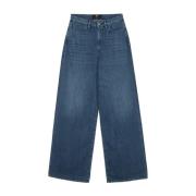 Midstone Flip Jean 3X1 , Blue , Dames