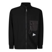 Warm Full Zip Sweater And Wander , Black , Heren