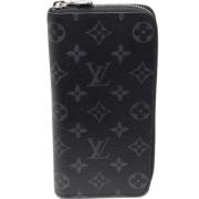 Pre-owned Canvas wallets Louis Vuitton Vintage , Black , Dames