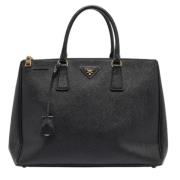 Pre-owned Leather totes Prada Vintage , Black , Dames