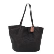 Pre-owned Leather shoulder-bags Loewe Pre-owned , Black , Dames