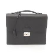 Pre-owned Canvas handbags Hermès Vintage , Black , Dames