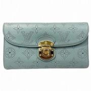 Pre-owned Leather wallets Louis Vuitton Vintage , Blue , Dames