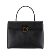 Pre-owned Leather handbags Salvatore Ferragamo Pre-owned , Black , Dam...