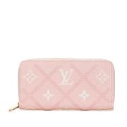 Pre-owned Canvas wallets Louis Vuitton Vintage , Pink , Dames