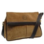 Pre-owned Suede shoulder-bags Loewe Pre-owned , Brown , Dames