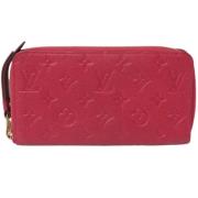 Pre-owned Leather wallets Louis Vuitton Vintage , Pink , Dames