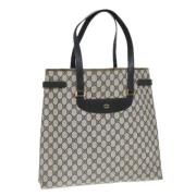 Pre-owned Leather totes Gucci Vintage , Blue , Dames