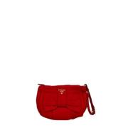 Pre-owned Nylon clutches Prada Vintage , Red , Dames