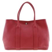 Pre-owned Leather handbags Hermès Vintage , Red , Dames