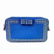 Pre-owned Leather shoulder-bags Miu Miu Pre-owned , Blue , Dames