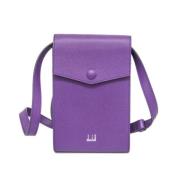 Pre-owned Leather shoulder-bags Dunhill Pre-owned , Purple , Dames