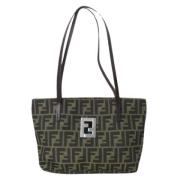 Pre-owned Canvas shoulder-bags Fendi Vintage , Brown , Dames