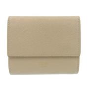 Pre-owned Leather wallets Celine Vintage , Beige , Dames