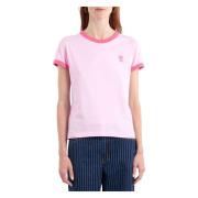 Bubble Pink Tshirt Acne Studios , Pink , Dames