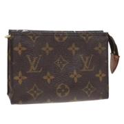 Pre-owned Canvas pouches Louis Vuitton Vintage , Brown , Dames