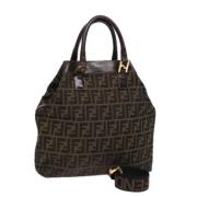 Pre-owned Canvas fendi-bags Fendi Vintage , Brown , Dames