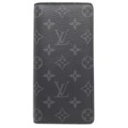 Pre-owned Canvas wallets Louis Vuitton Vintage , Black , Heren