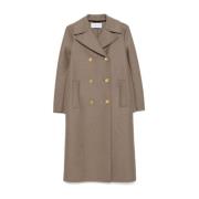 Taupe Militaire Jas Harris Wharf London , Brown , Dames