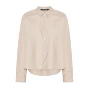 Steen Cropped Shirt Sofie D'hoore , Beige , Dames