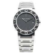 Pre-owned Stainless Steel watches Bvlgari Vintage , Black , Dames