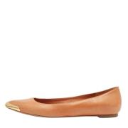 Pre-owned Leather flats Alexander McQueen Pre-owned , Beige , Dames