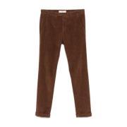 Moderne Slim-Fit Broeken voor Mannen Briglia , Brown , Heren