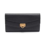 Pre-owned Leather wallets Salvatore Ferragamo Pre-owned , Black , Dame...