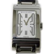 Pre-owned Stainless Steel watches Bvlgari Vintage , White , Dames