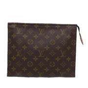 Pre-owned Canvas clutches Louis Vuitton Vintage , Brown , Dames