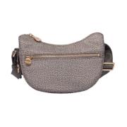 Klei Grijs Mini Luna Tas Borbonese , Beige , Dames