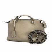 Pre-owned Leather fendi-bags Fendi Vintage , Gray , Dames