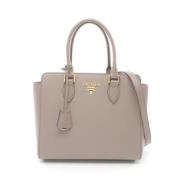 Pre-owned Leather prada-bags Prada Vintage , Beige , Dames