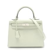 Pre-owned Canvas handbags Hermès Vintage , Green , Dames