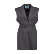 Mouwloos vest voor vrouwen Prada , Gray , Dames