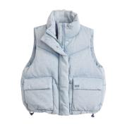 Westerse Bubble Vest - Vier het moment Ow Levi's , Blue , Dames