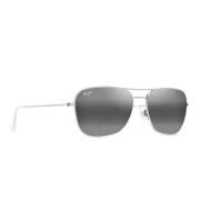 Gepolariseerde Zilveren Spiegelende Zonnebril Maui Jim , Gray , Unisex