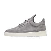 Low Top Suede Grey Filling Pieces , Gray , Heren