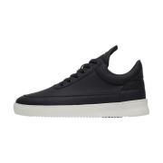 Low Top Nappa Black Filling Pieces , Black , Heren