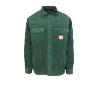 Groene Fluwelen Jassen Verticaal Gewatteerd Jack Carhartt Wip , Green ...