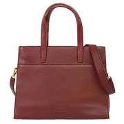 Pre-owned Leather handbags Loewe Pre-owned , Red , Dames