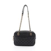 Pre-owned Leather chanel-bags Chanel Vintage , Black , Dames