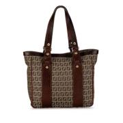 Pre-owned Canvas fendi-bags Fendi Vintage , Brown , Dames