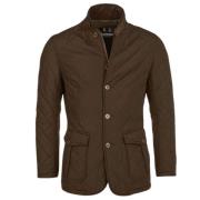 Quilted Jacket met Lutz Style Barbour , Brown , Heren