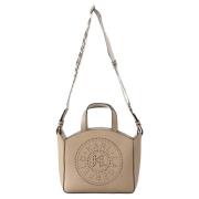 K/Circle Small Tote Perforated Karl Lagerfeld , Brown , Dames