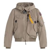 Iconische Donsbomberjack met Verstelbare Capuchon Parajumpers , Brown ...